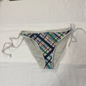 Colorful Plaid Bikini Bottom